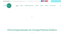 Desktop Screenshot of cirurgiaestetica.com.br