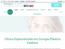 Tablet Screenshot of cirurgiaestetica.com.br
